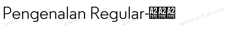 Pengenalan Regular字体转换